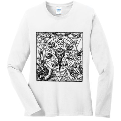Alchemy Hermeticism Occult Magic Magick Graphic Tee Ladies Long Sleeve Shirt