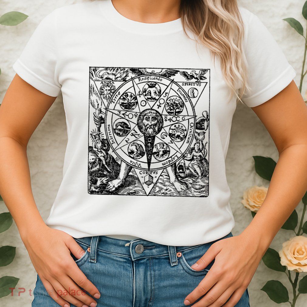 Alchemy Hermeticism Occult Magic Magick Graphic Tee Womens T-Shirt