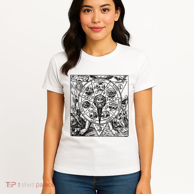 Alchemy Hermeticism Occult Magic Magick Graphic Tee Womens T-Shirt