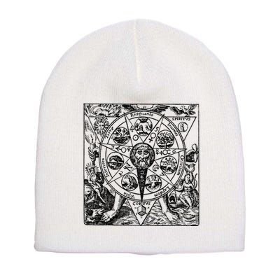 Alchemy Hermeticism Occult Magic Magick Graphic Tee Short Acrylic Beanie