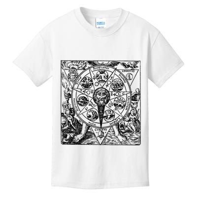 Alchemy Hermeticism Occult Magic Magick Graphic Tee Kids T-Shirt
