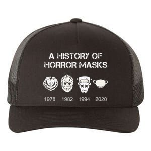 A History Of Horror Masks Halloween & Movie Gift Yupoong Adult 5-Panel Trucker Hat