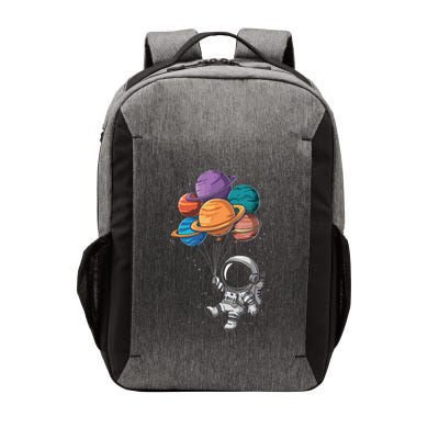 Astronaut Holding Planet Balloons Floating In Space Vector Backpack