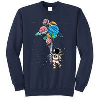 Astronaut Holding Planet Balloons Sweatshirt