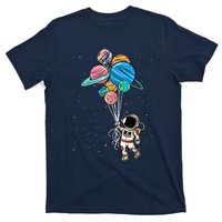 Astronaut Holding Planet Balloons T-Shirt