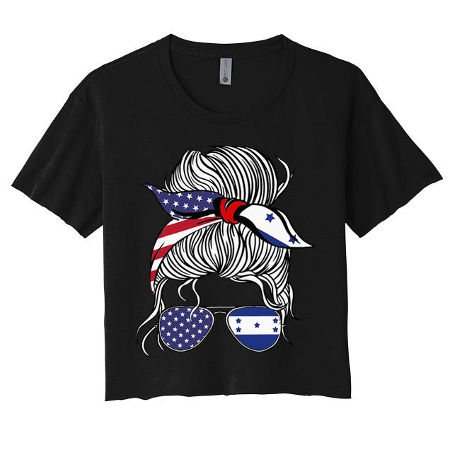 American Honduran Patriot Flag  Honduras Grown Crop Top