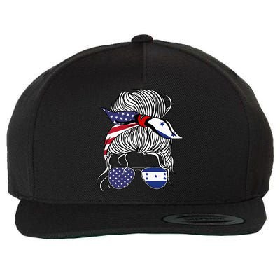 American Honduran Patriot Flag  Honduras Grown Wool Snapback Cap