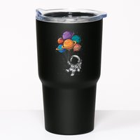 Astronaut Holding Planet Balloons Floating In Space Tumbler