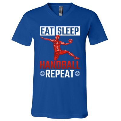 Athlete Handball Player Gift Handball Gift V-Neck T-Shirt