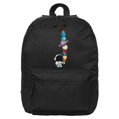 Astronaut Holding Planet Icecream Stem 16 in Basic Backpack