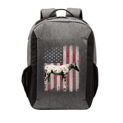 Appaloosa Horse Patriotic American Flag Vintage Horseback Vector Backpack