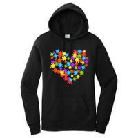 Autism Heart Puzzle Piece Autism Awareness Women Girl Women's Pullover Hoodie