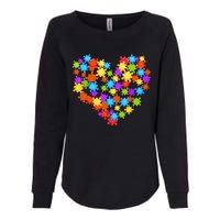 Autism Heart Puzzle Piece Autism Awareness Women Girl Womens California Wash Sweatshirt