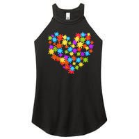 Autism Heart Puzzle Piece Autism Awareness Women Girl Women's Perfect Tri Rocker Tank