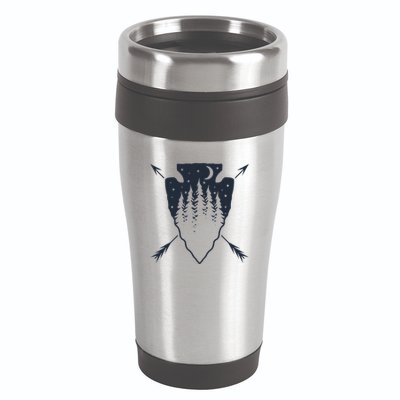 Arrowhead Hunting Pine Tree Moon Scenery Arrowhead Hunter 16oz Travel Tumbler