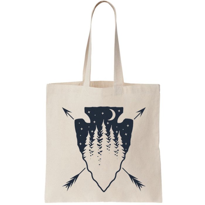 Arrowhead Hunting Pine Tree Moon Scenery Arrowhead Hunter Bag