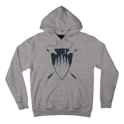 Arrowhead Hunting Pine Tree Moon Scenery Arrowhead Hunter Tall Hoodie