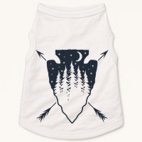 Arrowhead Hunting Pine Tree Moon Scenery Arrowhead Hunter Doggie Tank