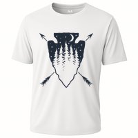Arrowhead Hunting Pine Tree Moon Scenery Arrowhead Hunter Performance Shirt