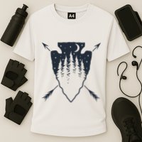 Arrowhead Hunting Pine Tree Moon Scenery Arrowhead Hunter Performance Shirt