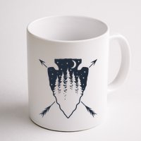 Arrowhead Hunting Pine Tree Moon Scenery Arrowhead Hunter Mug