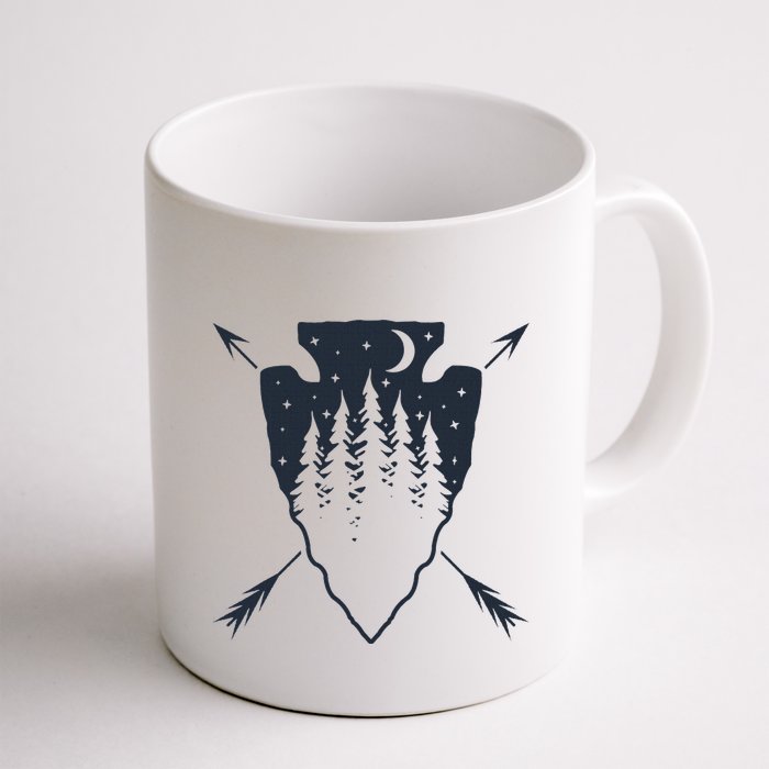 Arrowhead Hunting Pine Tree Moon Scenery Arrowhead Hunter Mug