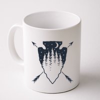 Arrowhead Hunting Pine Tree Moon Scenery Arrowhead Hunter Mug