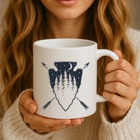 Arrowhead Hunting Pine Tree Moon Scenery Arrowhead Hunter Mug