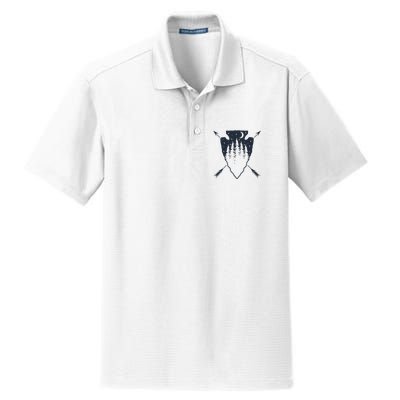Arrowhead Hunting Pine Tree Moon Scenery Arrowhead Hunter Dry Zone Grid Polo