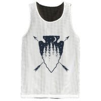 Arrowhead Hunting Pine Tree Moon Scenery Arrowhead Hunter Mesh Reversible Basketball Jersey Tank