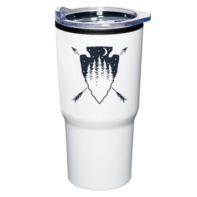 Arrowhead Hunting Pine Tree Moon Scenery Arrowhead Hunter Tumbler