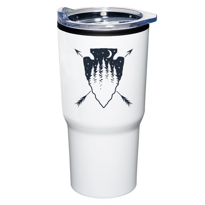 Arrowhead Hunting Pine Tree Moon Scenery Arrowhead Hunter Tumbler