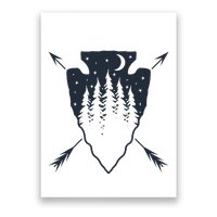 Arrowhead Hunting Pine Tree Moon Scenery Arrowhead Hunter Poster