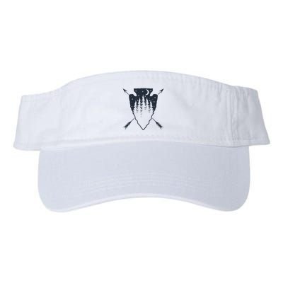 Arrowhead Hunting Pine Tree Moon Scenery Arrowhead Hunter Visor