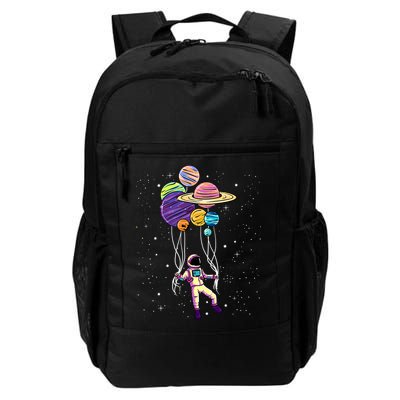 Astronaut Holding Planet Balloons STEM Kids Backpack