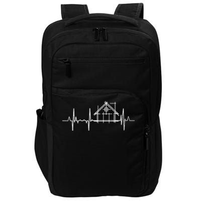 Architect Heartbeat Pulse Line Architecture Impact Tech Backpack