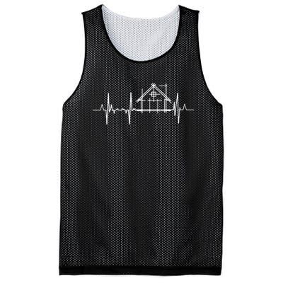 Architect Heartbeat Pulse Line Architecture Mesh Reversible Basketball Jersey Tank