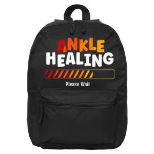 Ankle Healing Please Wait Broken Ankle 16 in Basic Backpack