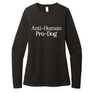 Anti Human Pro Dog Womens CVC Long Sleeve Shirt