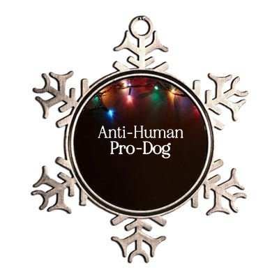 Anti Human Pro Dog Metallic Star Ornament