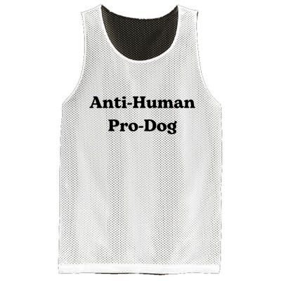Anti Human Pro Dog Funny Pet Dog Lovers Mesh Reversible Basketball Jersey Tank
