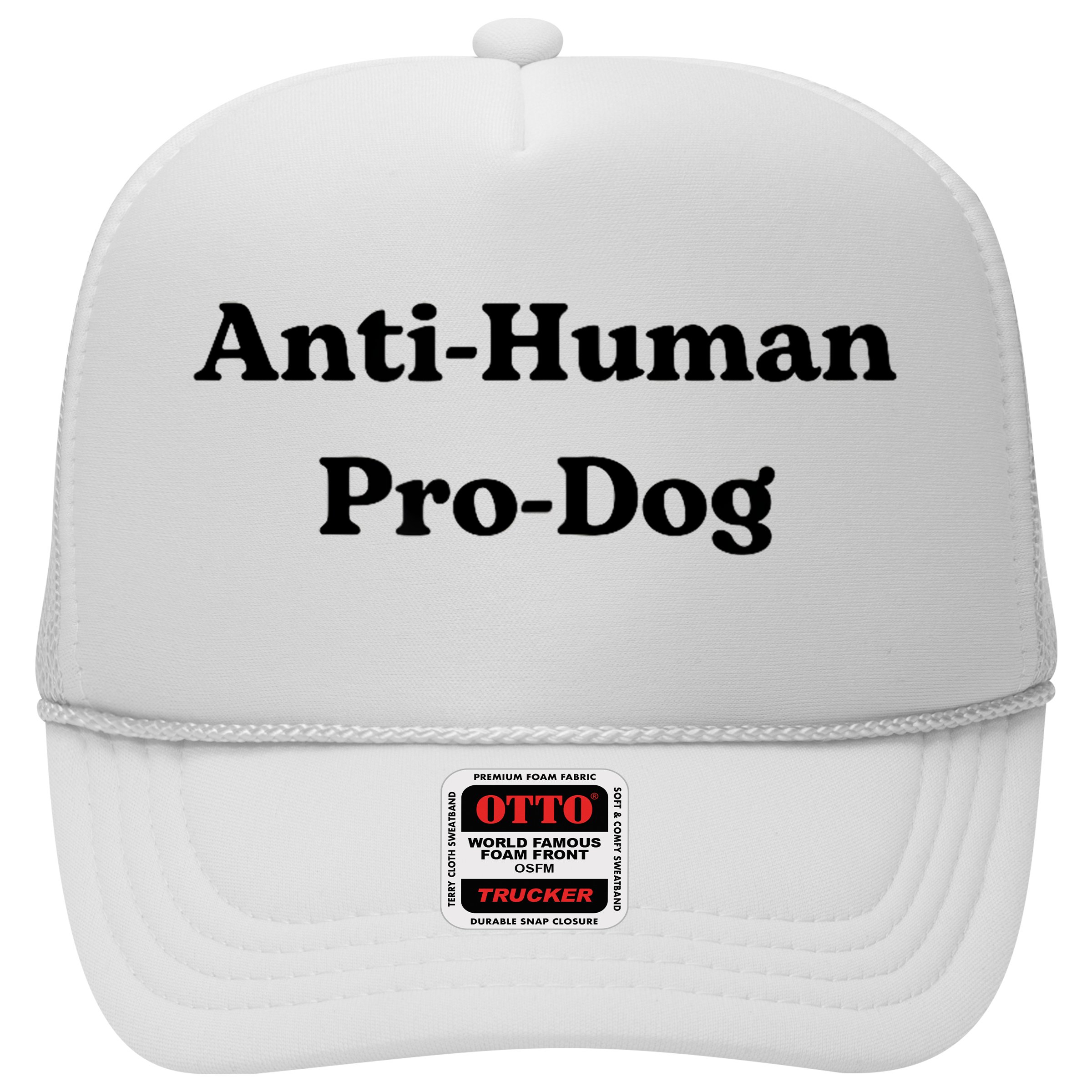Anti Human Pro Dog Funny Pet Dog Lovers Hat