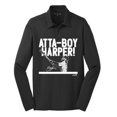 Attaboy Harper Philadelphia Baseball Silk Touch Performance Long Sleeve Polo