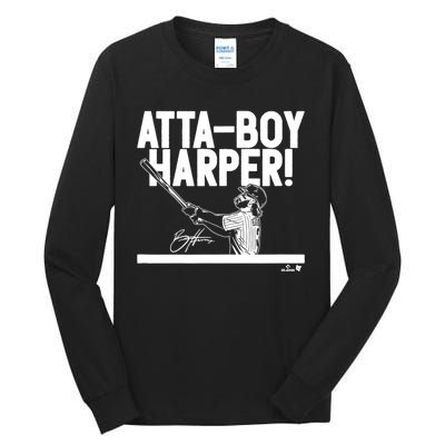 Attaboy Harper Philadelphia Baseball Tall Long Sleeve T-Shirt