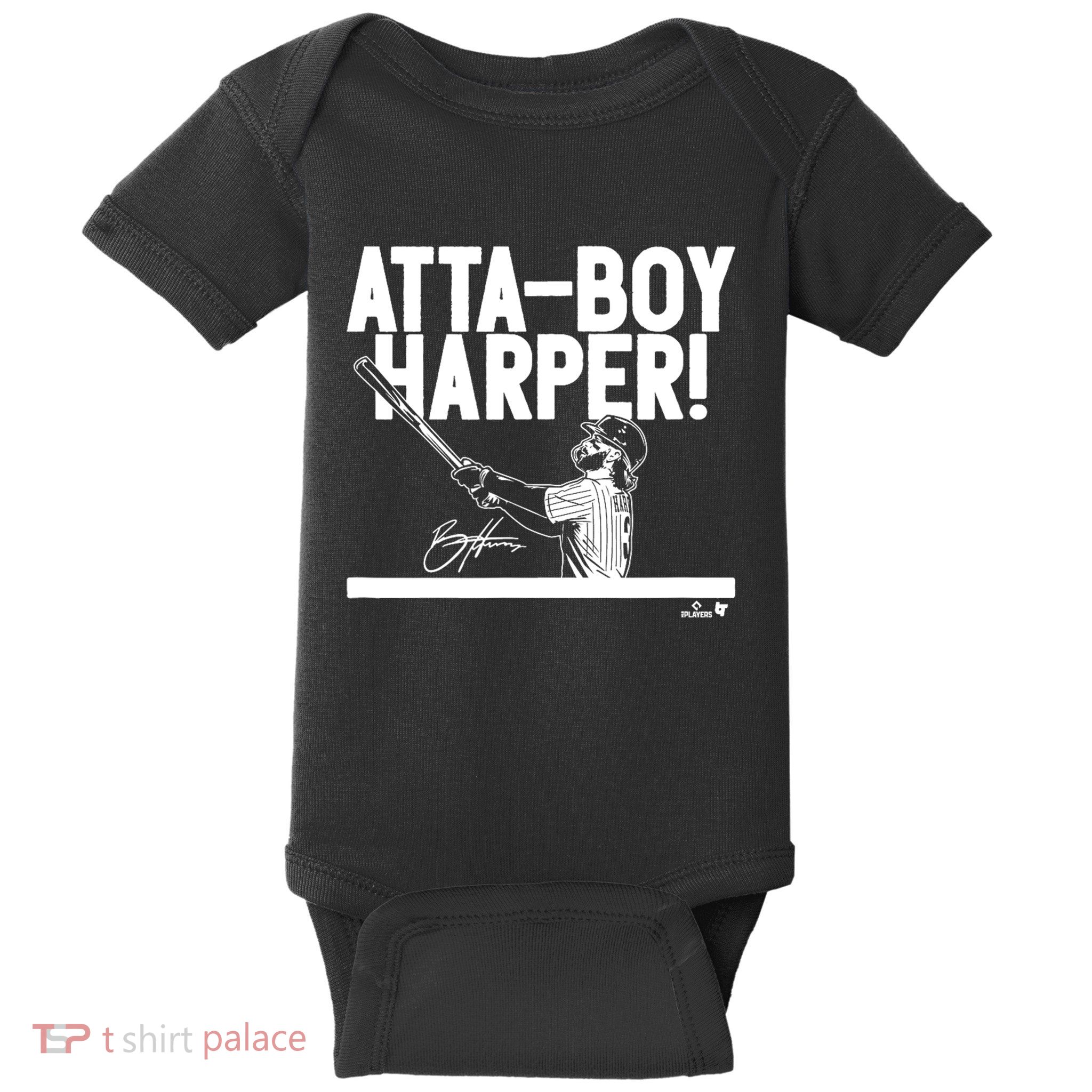 Attaboy Harper Philadelphia Baseball Baby Bodysuit