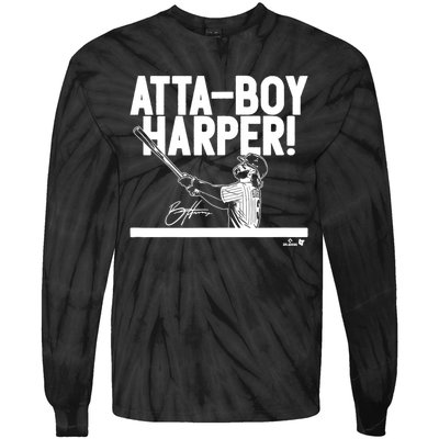 Attaboy Harper Philadelphia Baseball Tie-Dye Long Sleeve Shirt