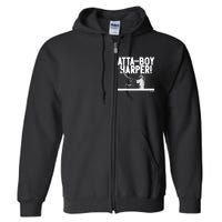 Attaboy Harper Philadelphia Baseball Full Zip Hoodie