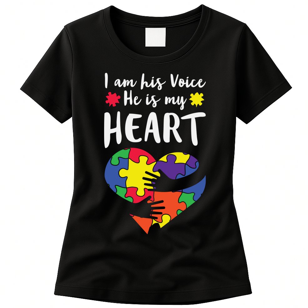 Autism Heart Puzzle Peace Gift For Autism Awareness Womens T-Shirt