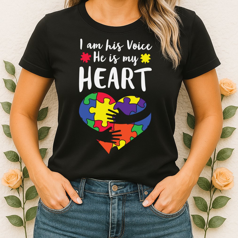 Autism Heart Puzzle Peace Gift For Autism Awareness Womens T-Shirt