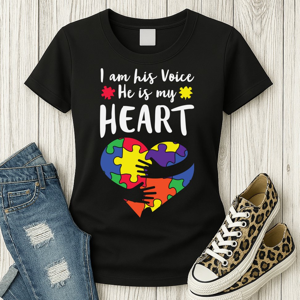 Autism Heart Puzzle Peace Gift For Autism Awareness Womens T-Shirt